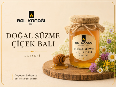 Doğal Süzme Çiçek Balı(Kayseri)